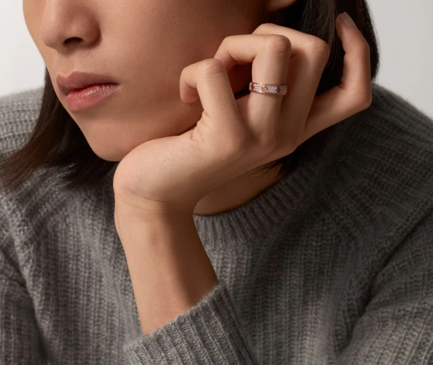 [Marin-Jewelry]LOVE RING 4mm-wide full-diamond ring Marin-Jewelry Gold