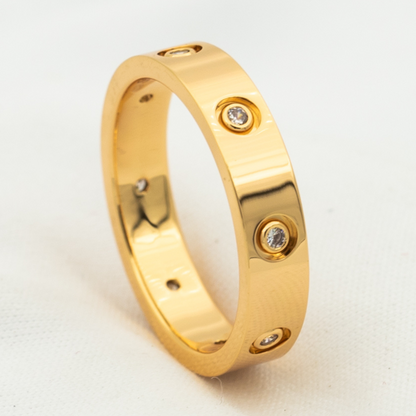 [Marin-Jewelry]LOVE RING 3.6MM 8 DIAMONDS