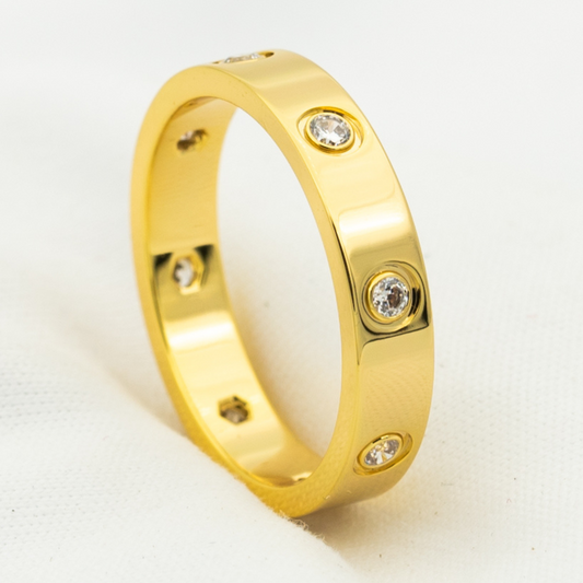 [Marin-Jewelry]LOVE RING 3.6MM 8 DIAMONDS