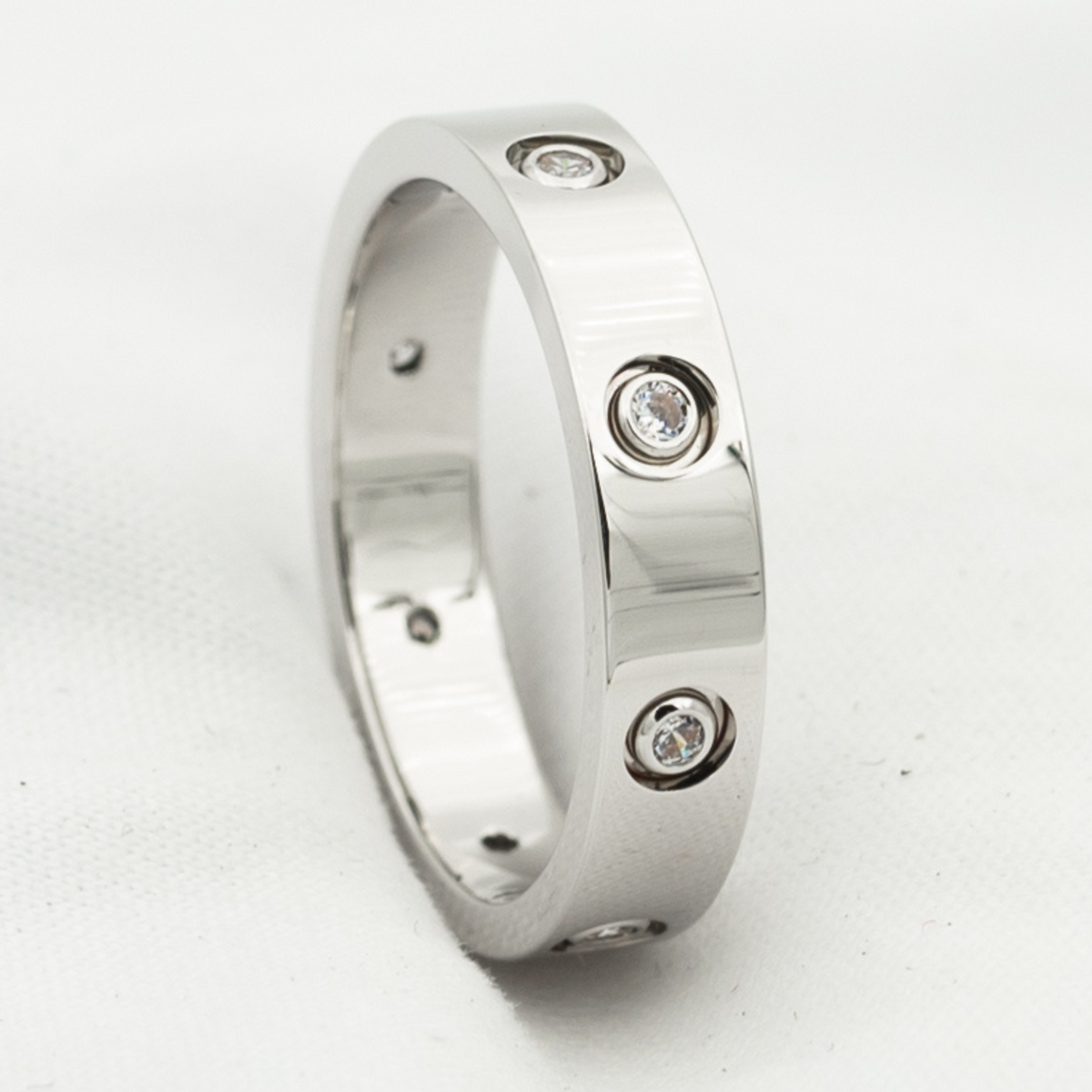 [Marin-Jewelry]LOVE RING 3.6MM 8 DIAMONDS