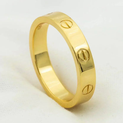 [Marin-Jewelry]LOVE RING 4MM 1 DIAMOND GOLD