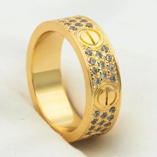 [Marin-Jewelry]LOVE RING 5.5MM DIAMONDS PAVED