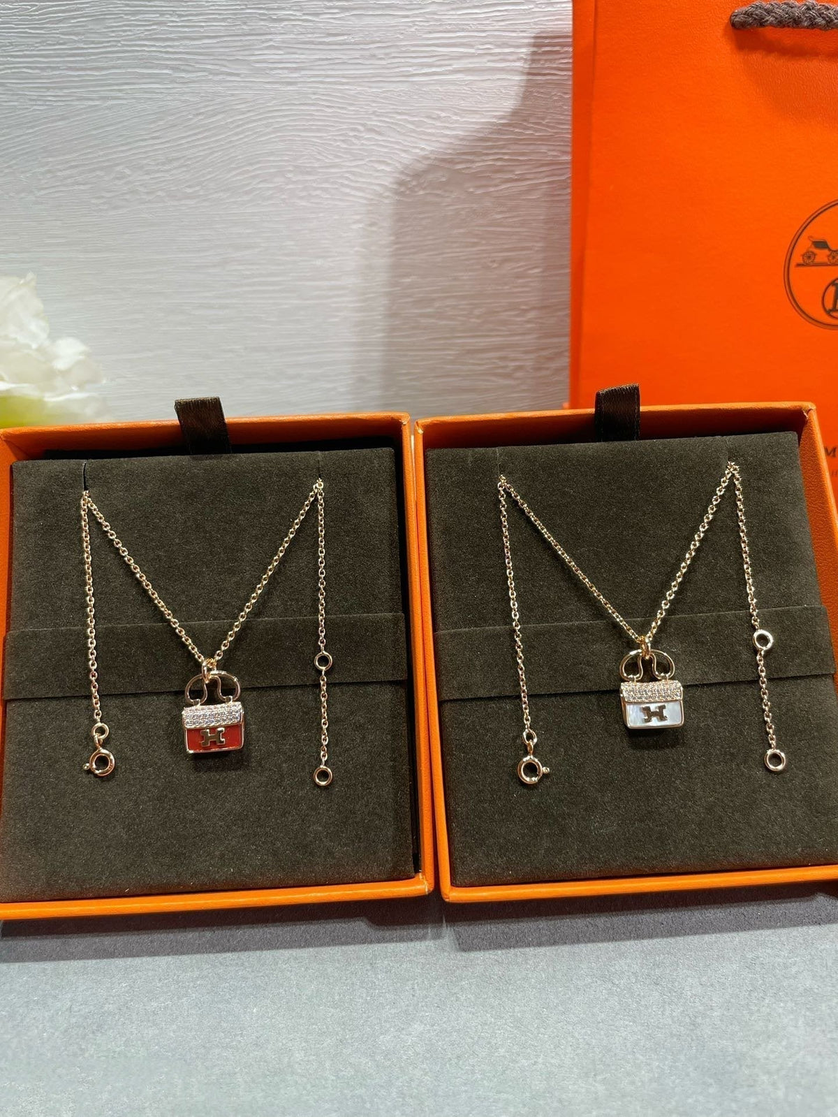 [Marin-Jewelry]H CIRCE MOISSANITE PENDENTIF COLLIER OR