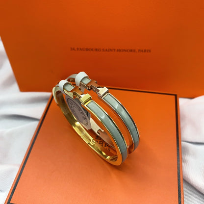 [Marin-Jewelry]CLASSIC HM CLIC GREEN 8MM ENAMEL BRACELET