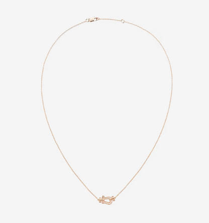 [Marin-Bijoux]COLLIER FORCE 10 DIAMANT OR ROSE MODÈLE MINI
