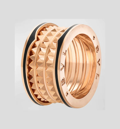 [⭐Marins]ZERO 1 ROCK BLACK CERAMIC PINK GOLD LARGE MODEL