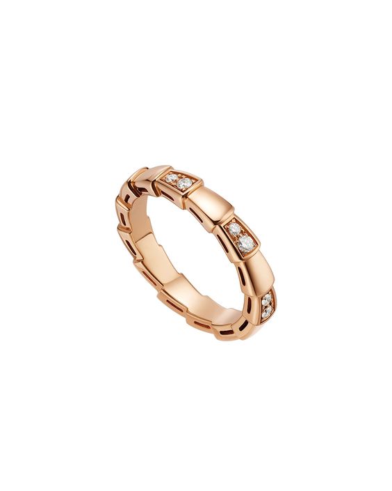 [⭐Marins]SERPENTI RING PINK GOLD  3MM