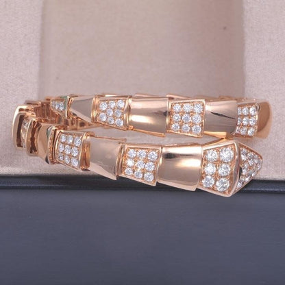 [⭐Marins]SERPENTI BRACELET PINK GOLD DIAMOND