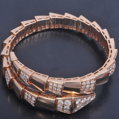 [⭐Marins]SERPENTI BRACELET PINK GOLD DIAMOND