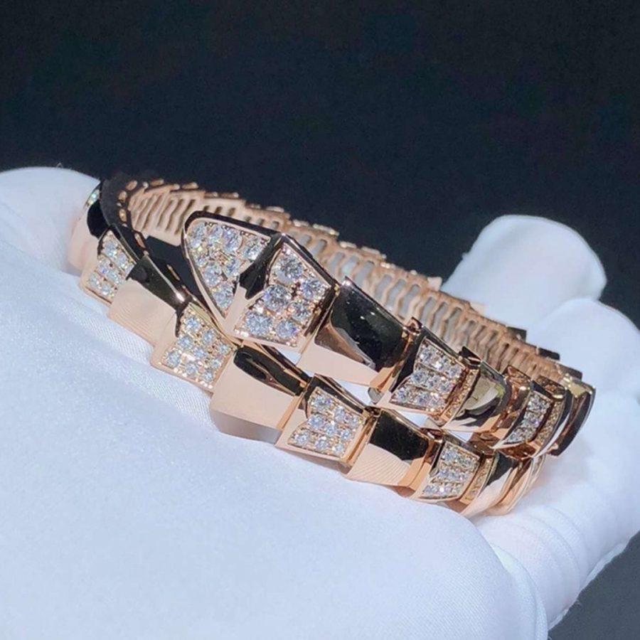 [⭐Marins]SERPENTI BRACELET PINK GOLD DIAMOND