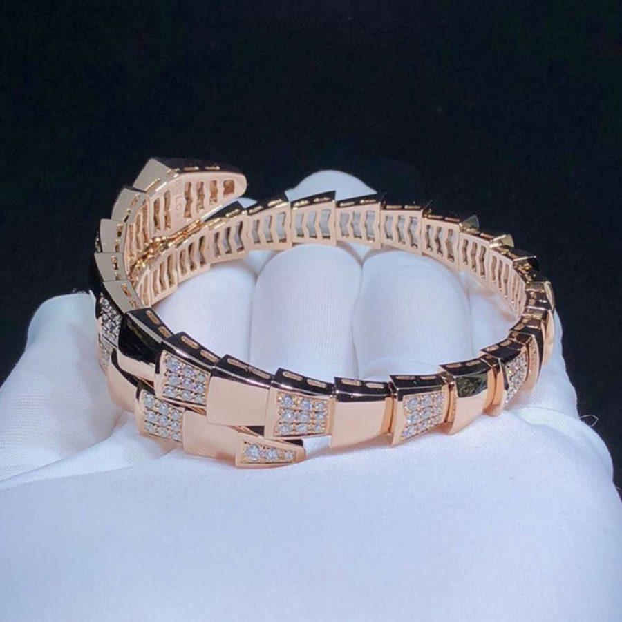 [⭐Marins]SERPENTI BRACELET PINK GOLD DIAMOND