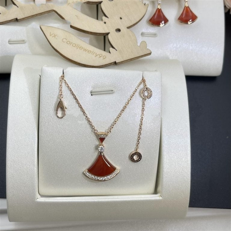 [⭐Marins]DREAM NECKLACE CARNELIAN DIAMOND