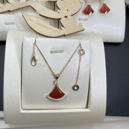 [⭐Marins]DREAM NECKLACE CARNELIAN DIAMOND