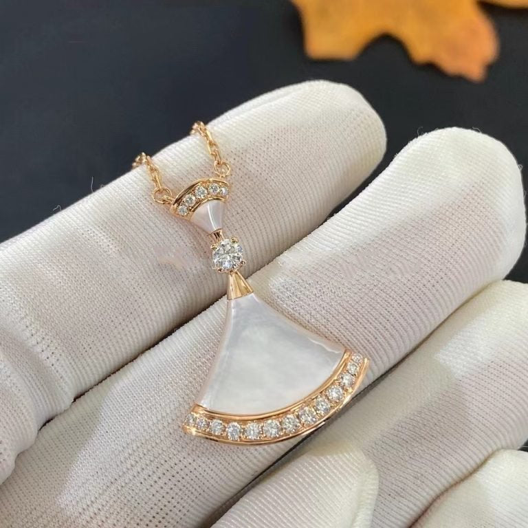 [⭐Marins]DREAM NECKLACE MOP PINK GOLD DIAMOND