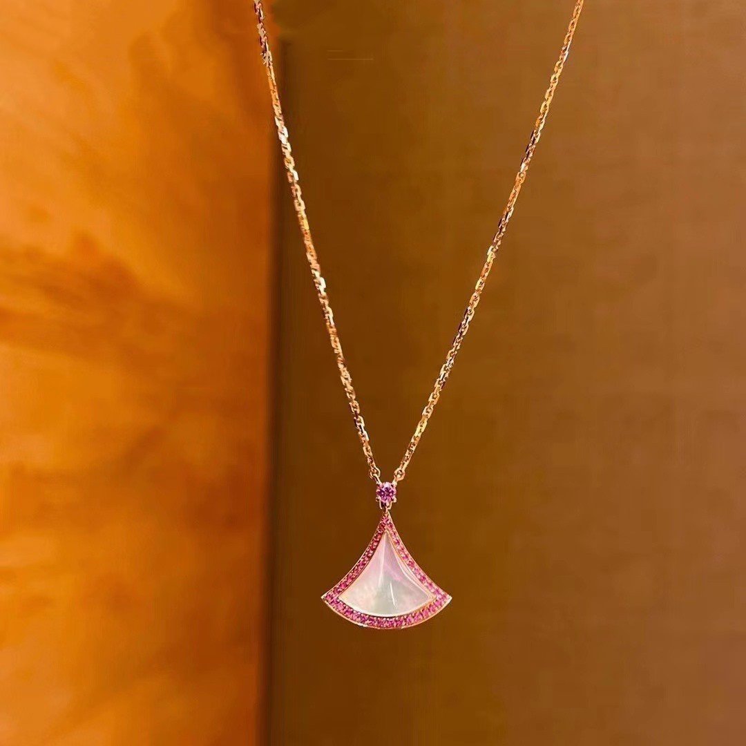 [⭐Marins]DREAM NECKLACE MOP DIAMOND PINK