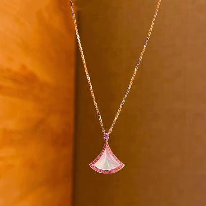 [⭐Marins]DREAM NECKLACE MOP DIAMOND PINK