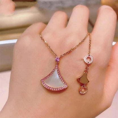 [⭐Marins]DREAM NECKLACE MOP DIAMOND PINK