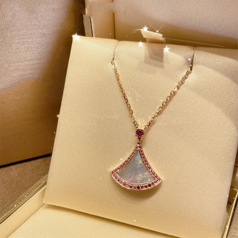 [⭐Marins]DREAM NECKLACE MOP DIAMOND PINK