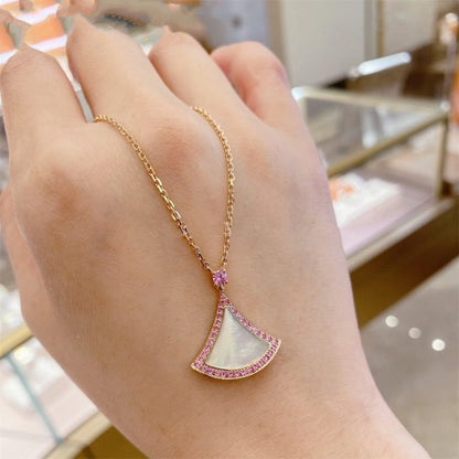 [⭐Marins]DREAM NECKLACE MOP DIAMOND PINK