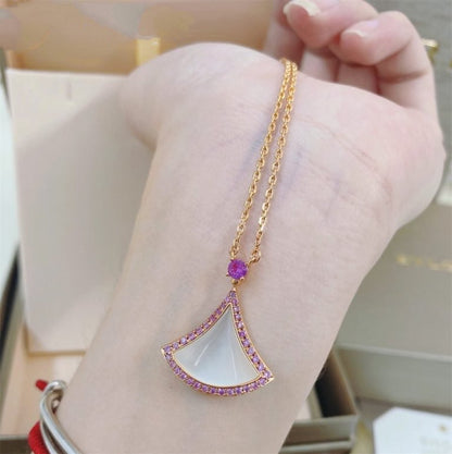 [⭐Marins]DREAM NECKLACE MOP DIAMOND PINK