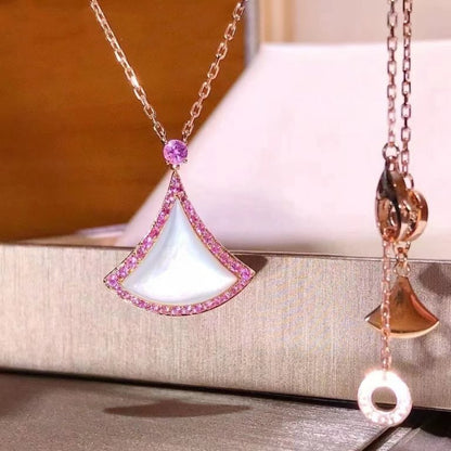 [⭐Marins]DREAM NECKLACE MOP DIAMOND PINK
