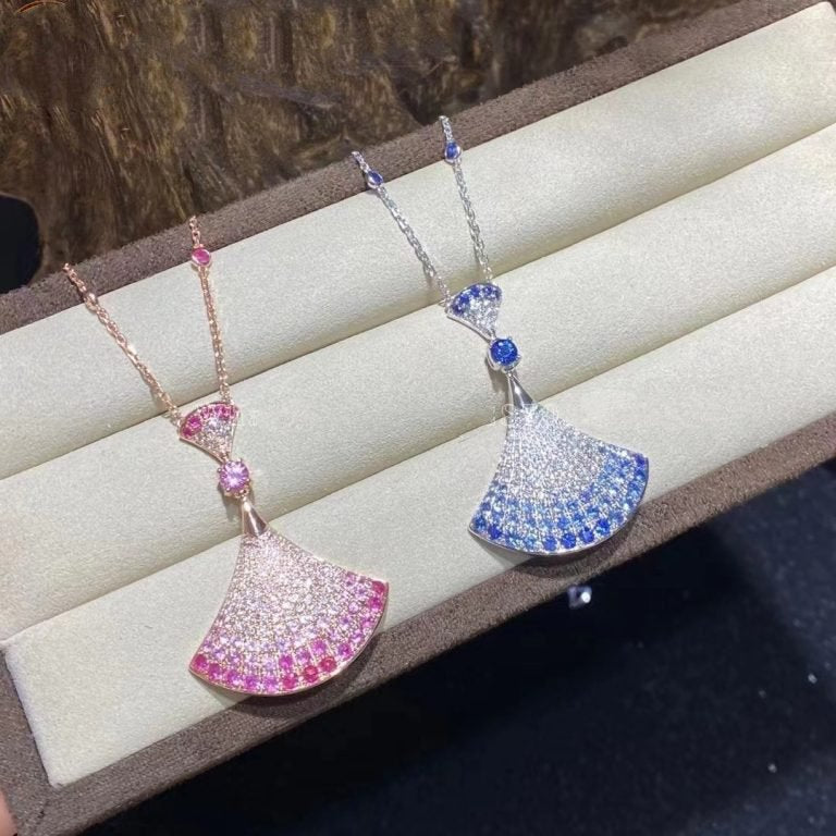 [⭐Marins]DREAM NECKLACK DIAMOND PINK GOLD