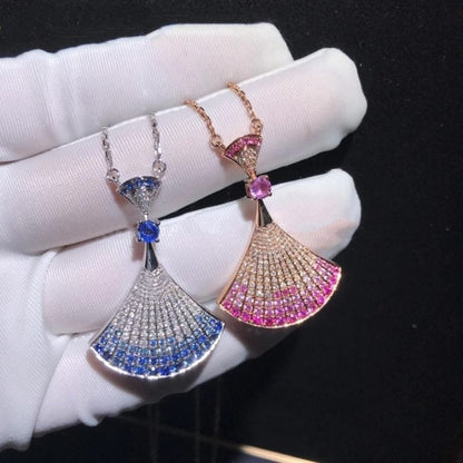 [⭐Marins]DREAM NECKLACK DIAMOND PINK GOLD