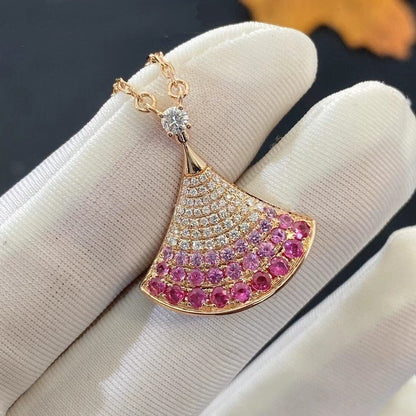 [⭐Marins]DREAM NECKLACE PINK GOLD PINK DIAMOND