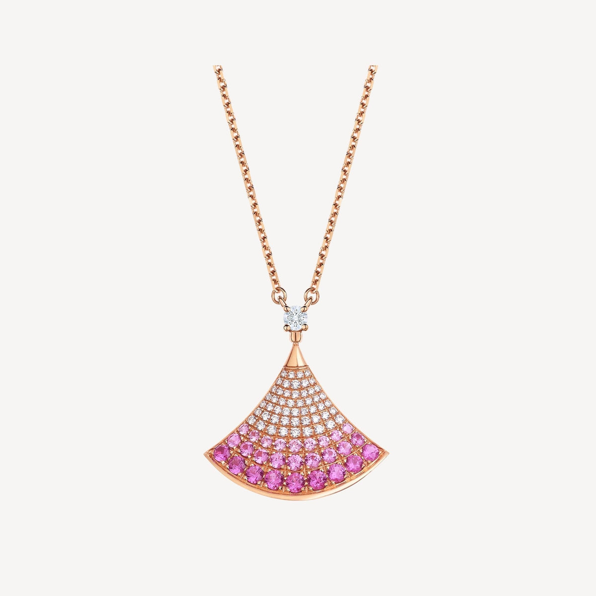 [⭐Marins]DREAM NECKLACE PINK GOLD PINK DIAMOND
