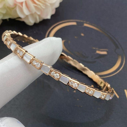[⭐Marins]SERPENTI BRACELET PINK GOLD MOP DIAMOND