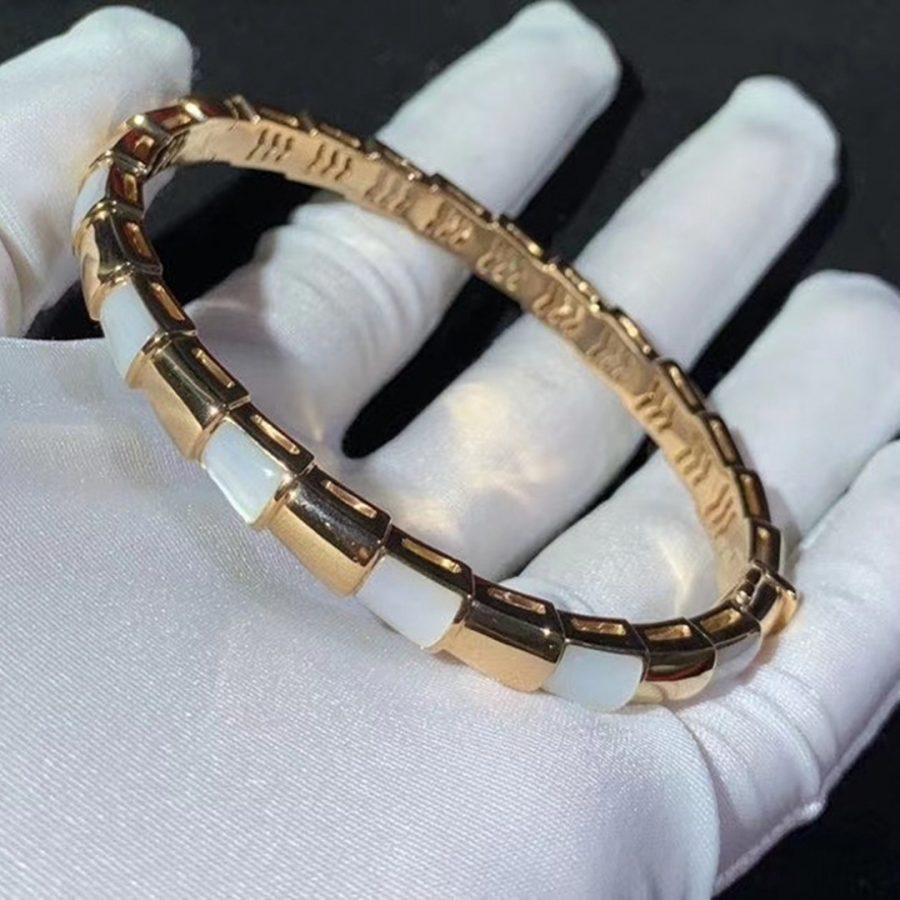 [⭐Marins]SERPENTI BRACELET PINK GOLD MOP