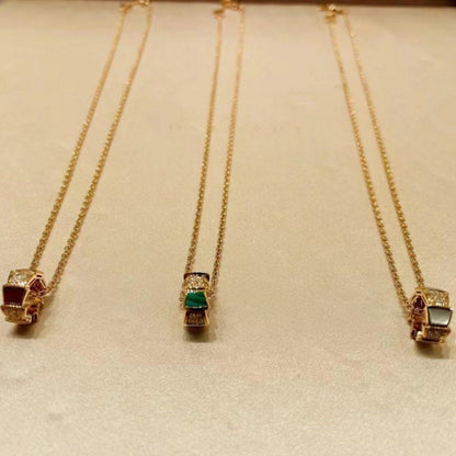 [⭐Marins]SERPENTI PEDANT DIAMOND NECKLACE