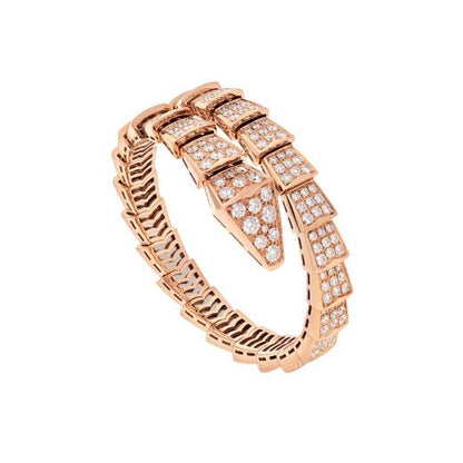 [⭐Marins]SERPENTI BRACELET 8MM PINK GOLD DIAMOND