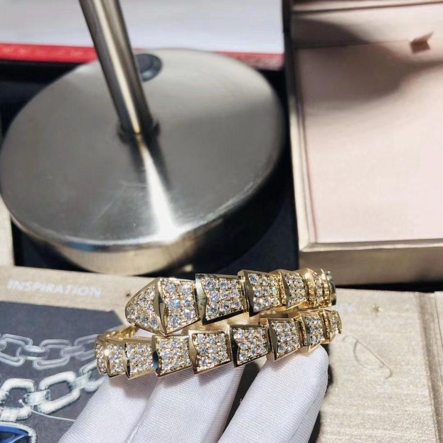 [⭐Marins]SERPENTI BRACELET 8MM GOLD DIAMOND