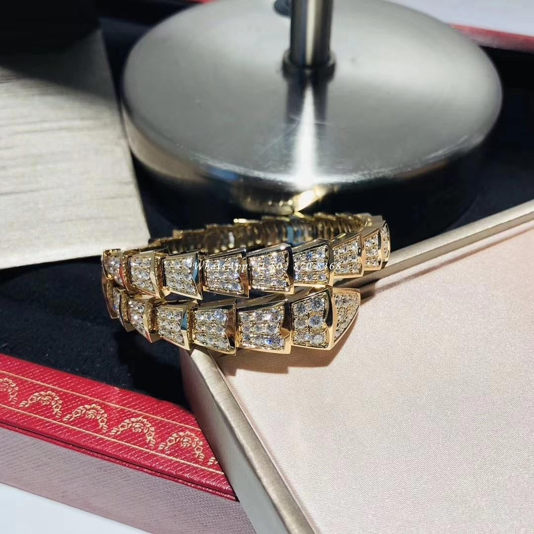 [⭐Marins]SERPENTI BRACELET 8MM GOLD DIAMOND