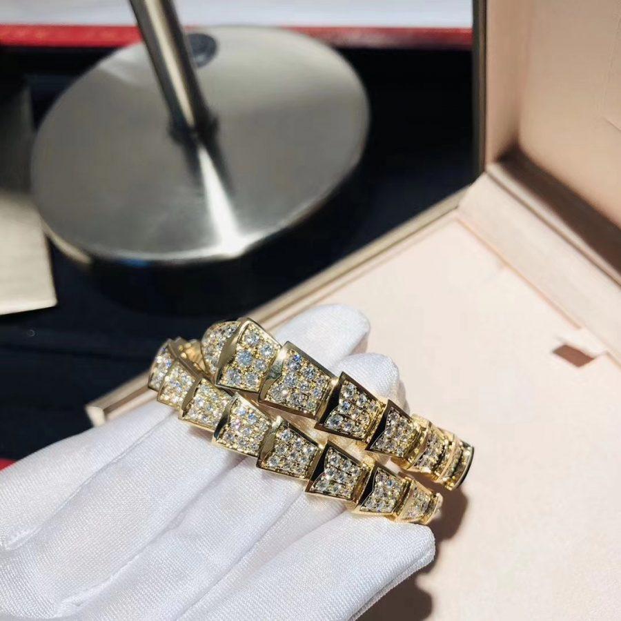 [⭐Marins]SERPENTI BRACELET 8MM GOLD DIAMOND