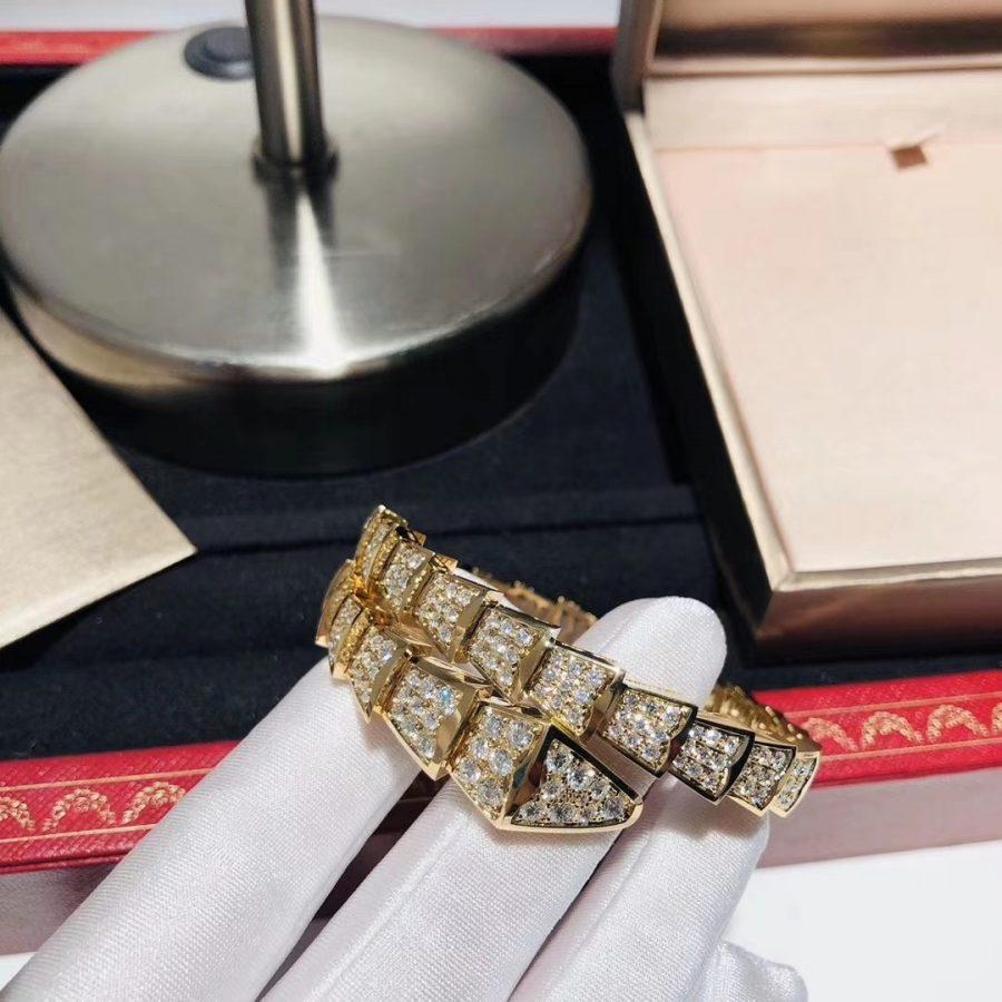 [⭐Marins]SERPENTI BRACELET 8MM GOLD DIAMOND