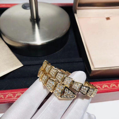 [⭐Marins]SERPENTI BRACELET 8MM GOLD DIAMOND