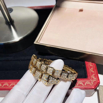 [⭐Marins]SERPENTI BRACELET 8MM GOLD DIAMOND