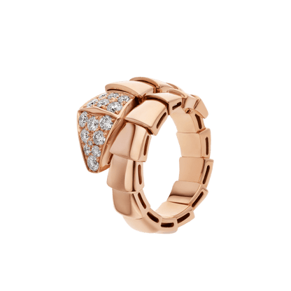 [⭐Marins]SERPENTI RING PINK GOLD DIAMOND