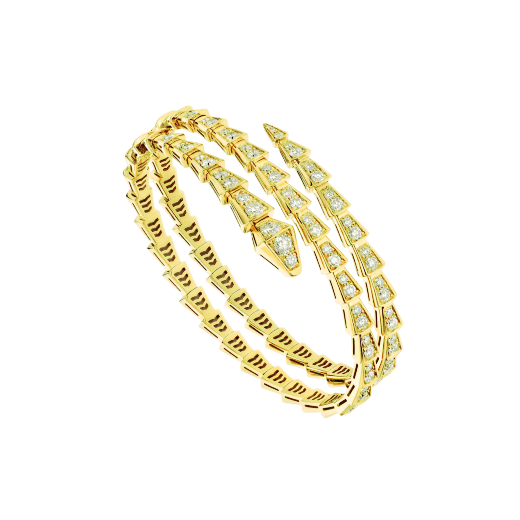 [⭐Marins]SERPENTI BRACELET GOLD DIAMOND DOUBLE ROW