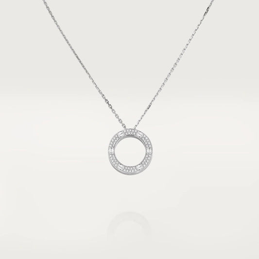 [Marin-Jewelry]LOVEネックレス 調節可能 シルバー