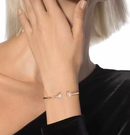 [Marin-Jewelry]M Delicate Double-Diamond Bracelet