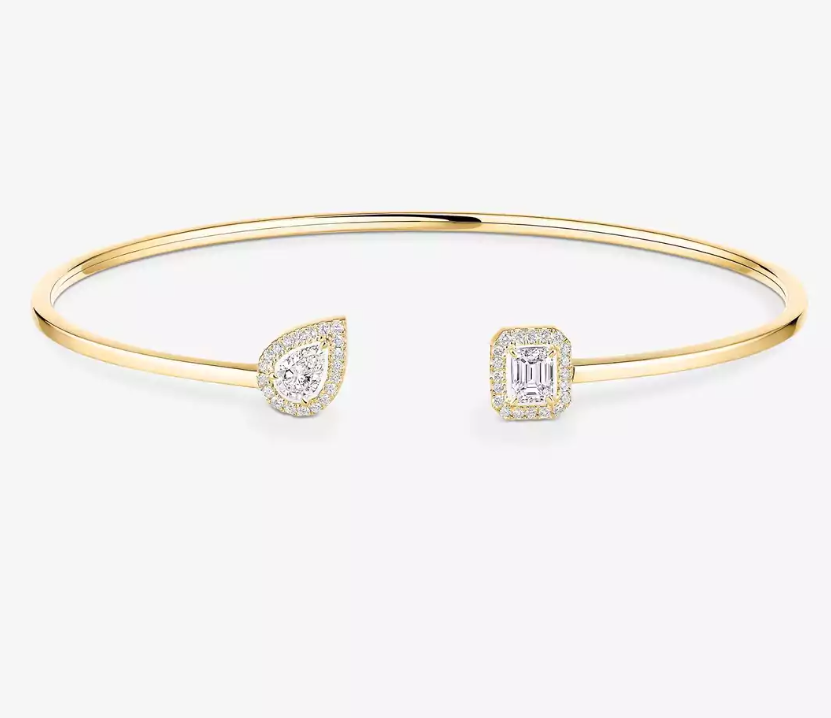 [Marin-Jewelry]M Delicate Double-Diamond Bracelet