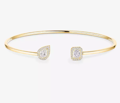 [Marin-Jewelry]M Delicate Double-Diamond Bracelet