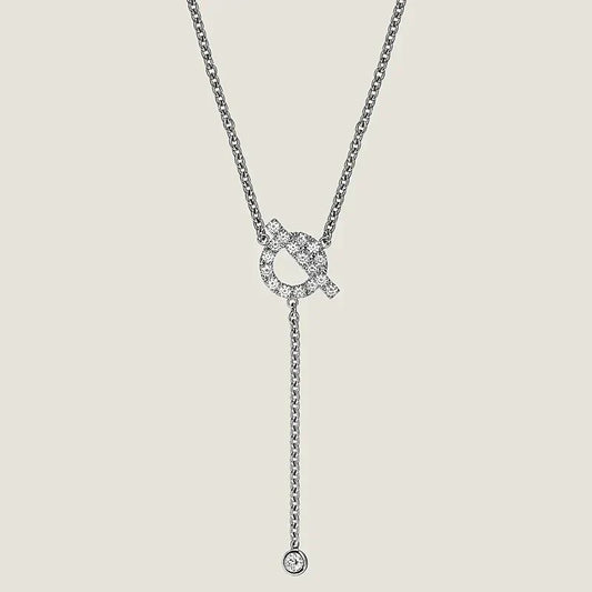 [Marin-Jewelry]FINESSE SILVER DIAMOND NECKLACE