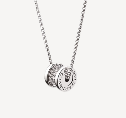 [⭐Marins]ZERO 1 SILVER DIAMOND NECKLACE