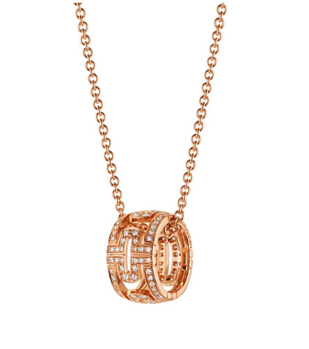 [⭐Marins]PARENTESI NECKLACE PINK GOLD DIAMOND