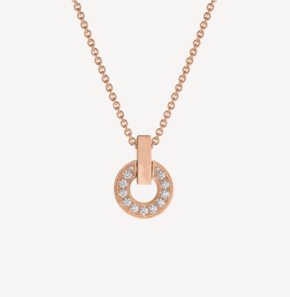 [⭐Marins]GARI NECKLACE PINK GOLD DIAMOND