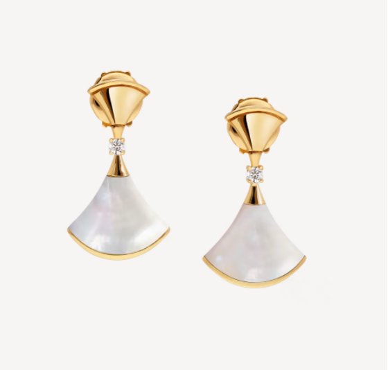 [⭐Marins]DREAM MOP 1 DIAMOND EARRINGS